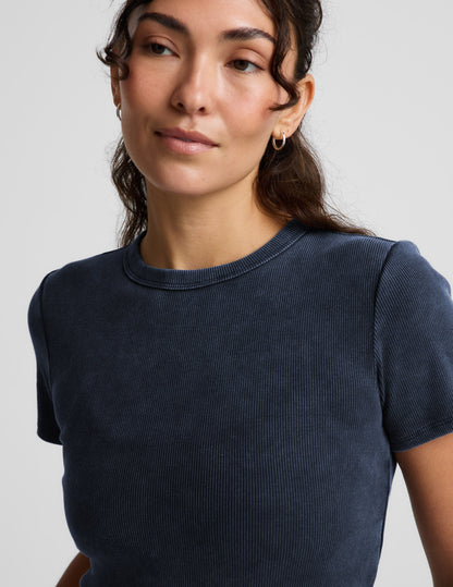 On Repeat Rib Baby Tee