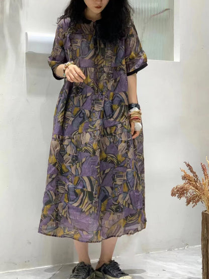 å¥³æ¬¾å¤å­£èè¡è±åæ¼æ¥è§éº»å¯¬é¬é£èº«è£