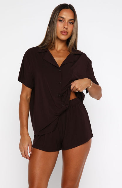 Dreamscape Pyjama Set Chocolate