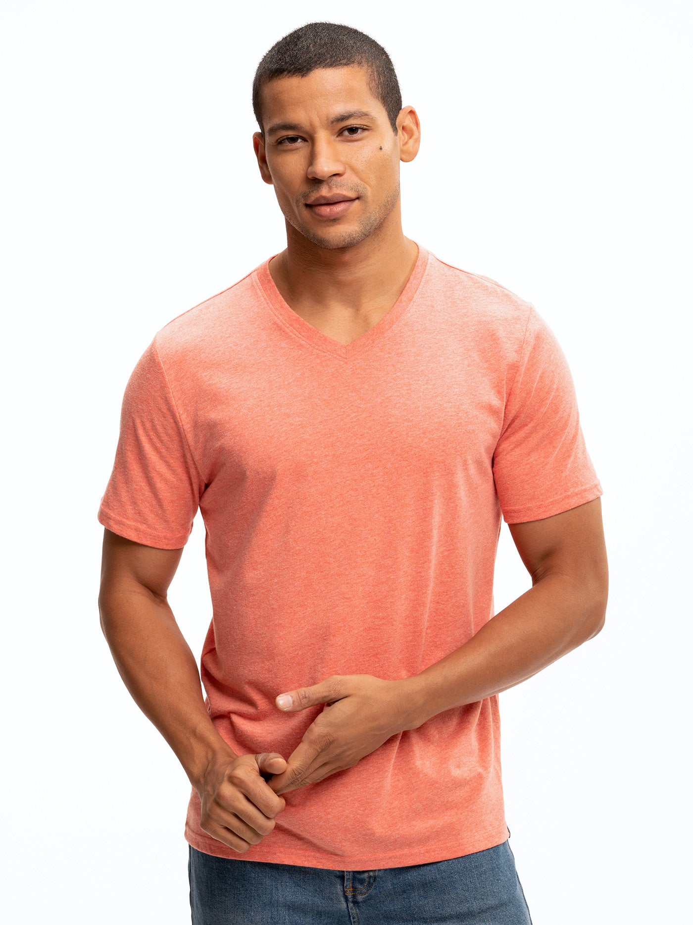 Men's Core Triblend Jersey V-Neck Tee