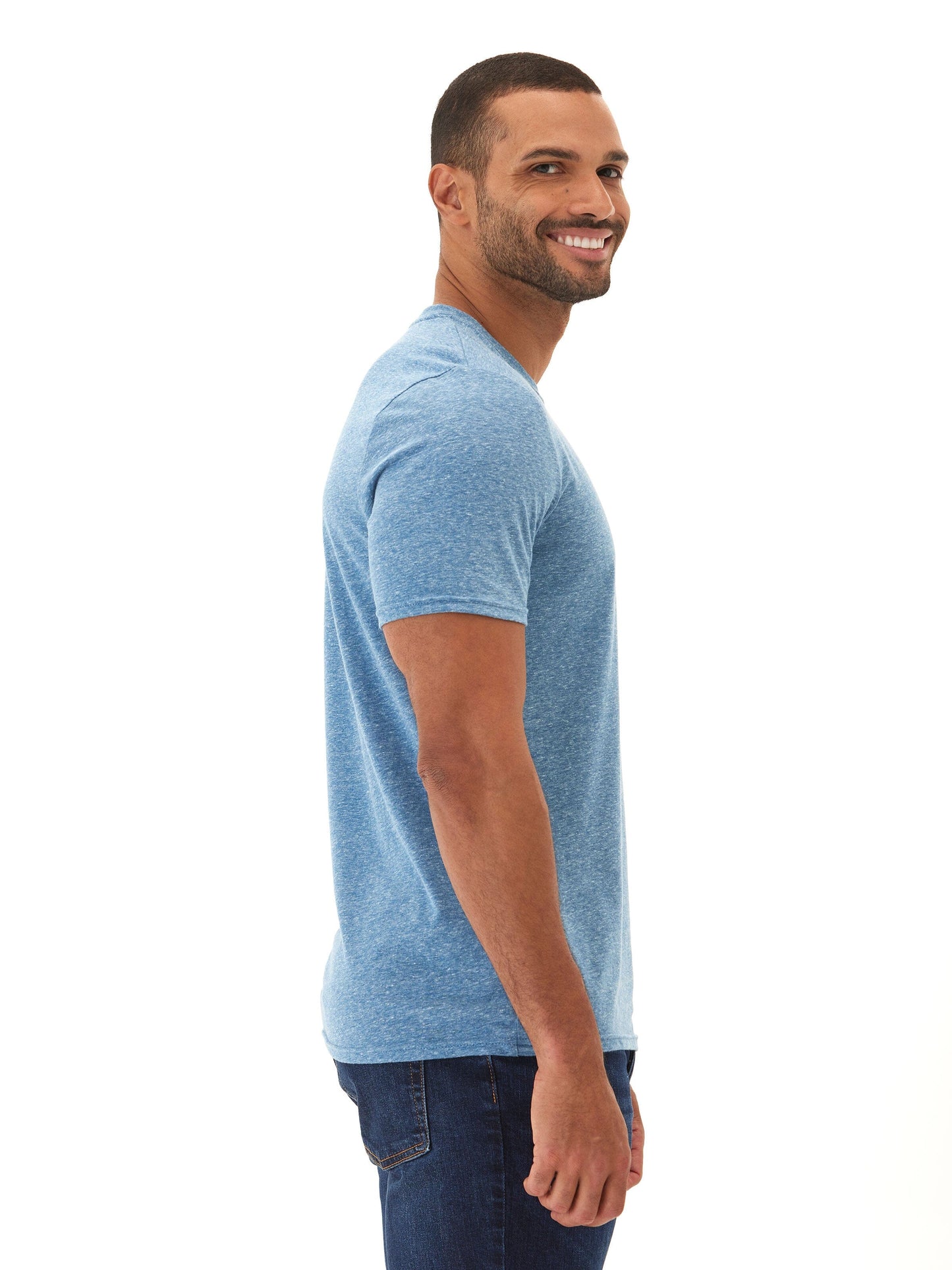 Men's Core Triblend Jersey Crew Neck Tee
