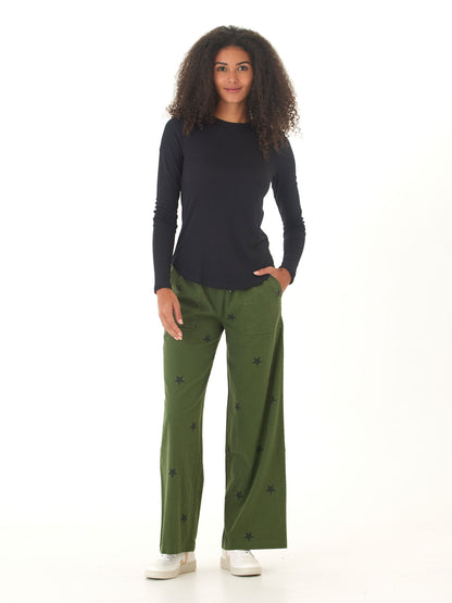 Torri Feather Rib Long Sleeve Crew Tee