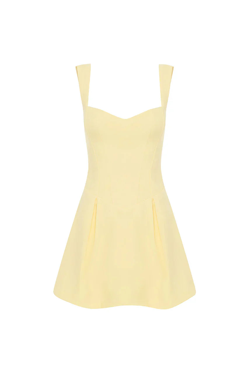 BETHANI MINI DRESS - LEMON