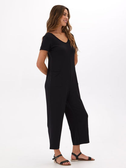 Rainey Modal Terry Short Sleeve Jumpsuit