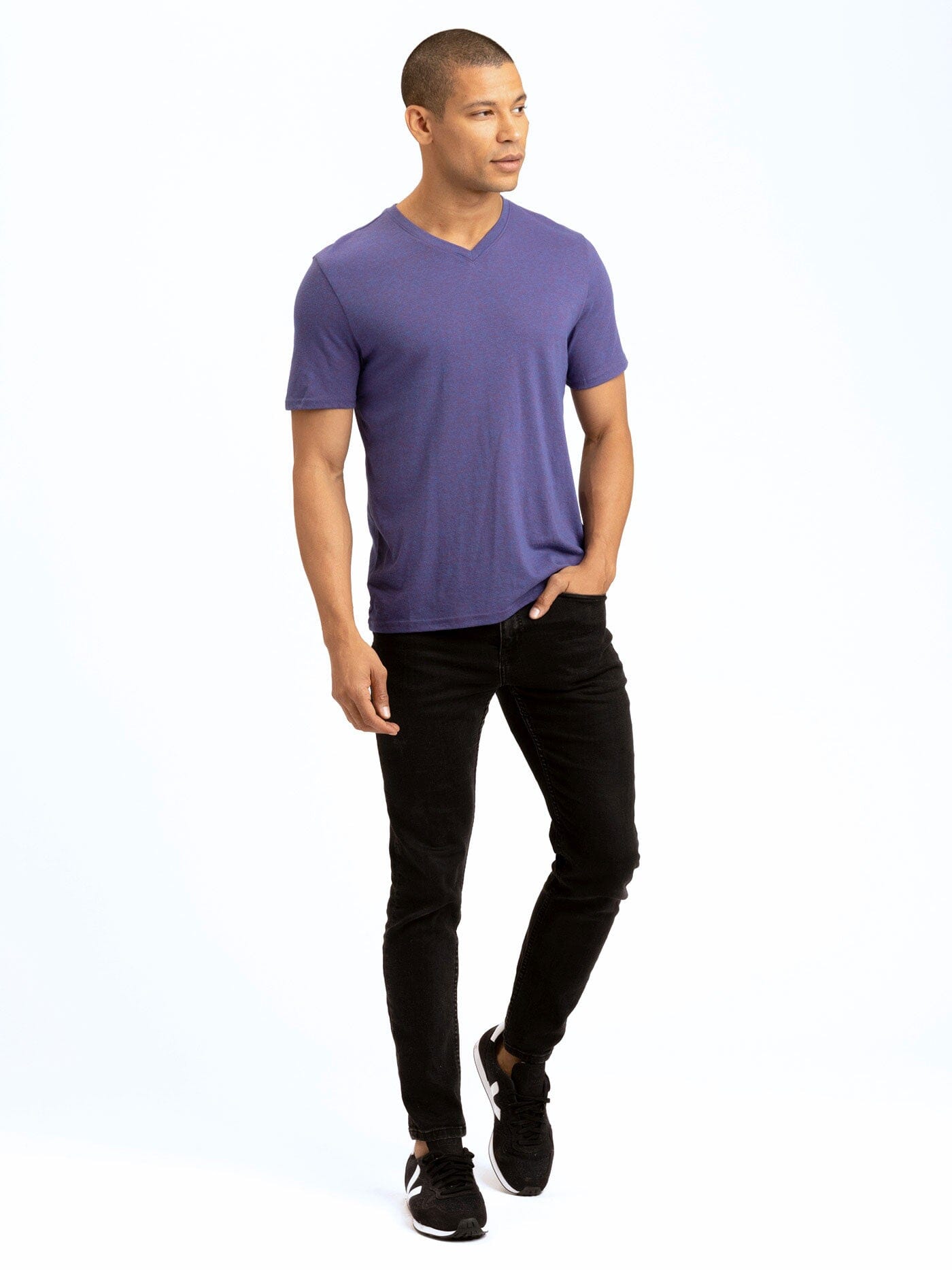 Men's Core Triblend Jersey V-Neck Tee